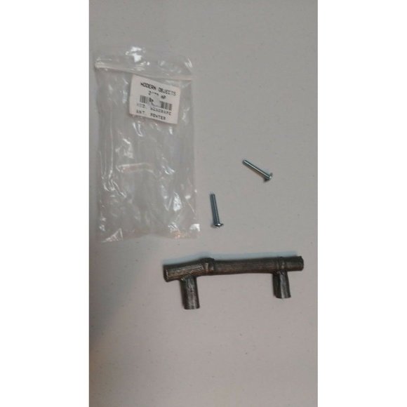 Modern Objects DRAWER PULL Twig Branch MEDIUM SEAGRAPE Antique Pewter Tree 2482 - Picture 5 of 11